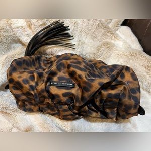 NWT Rebecca Minkoff Ruched Nylon Clutch